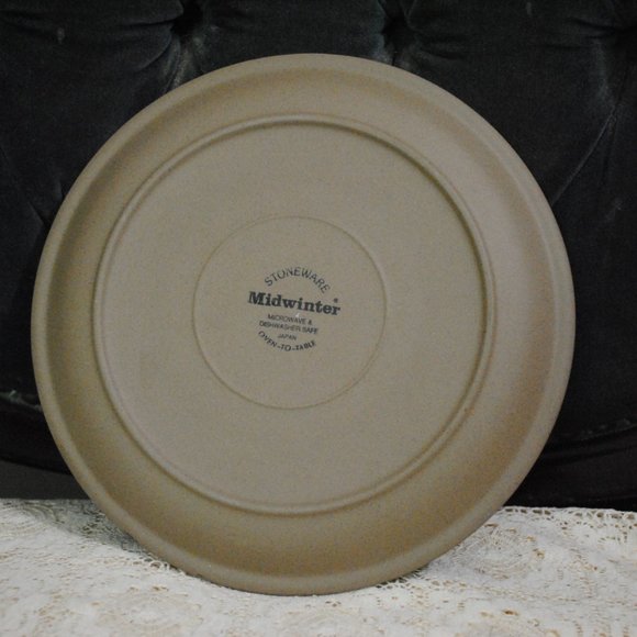 Vintage Midwinter Bluestone Gravy Boat & Under Plate Stoneware Japan - Picture 9 of 10